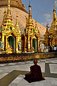 Yangon Myanmar. Shwedagon Pagoda (the Golden Stupa).  